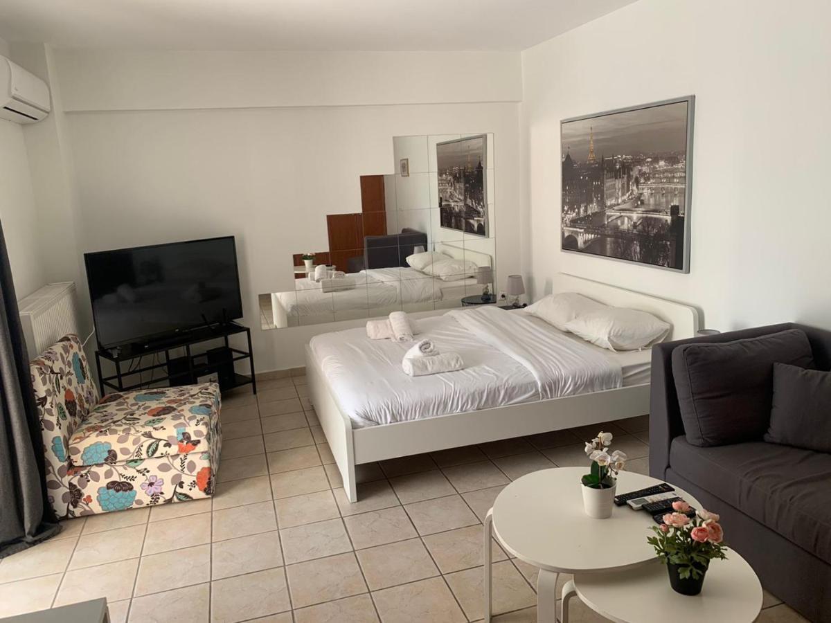 Appartement Modern Studio Large Veranda -Metro Station Suggrou à Athènes Extérieur photo